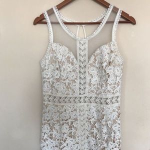 White lace dress